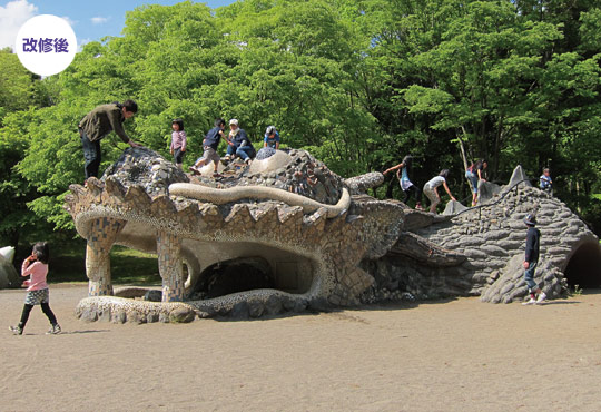 改修後：国営昭和記念公園 ドラゴンの砂山