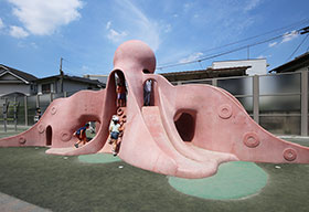 東京都調布市 (仮称)鉄道敷地公園(相模原線) タコの遊具